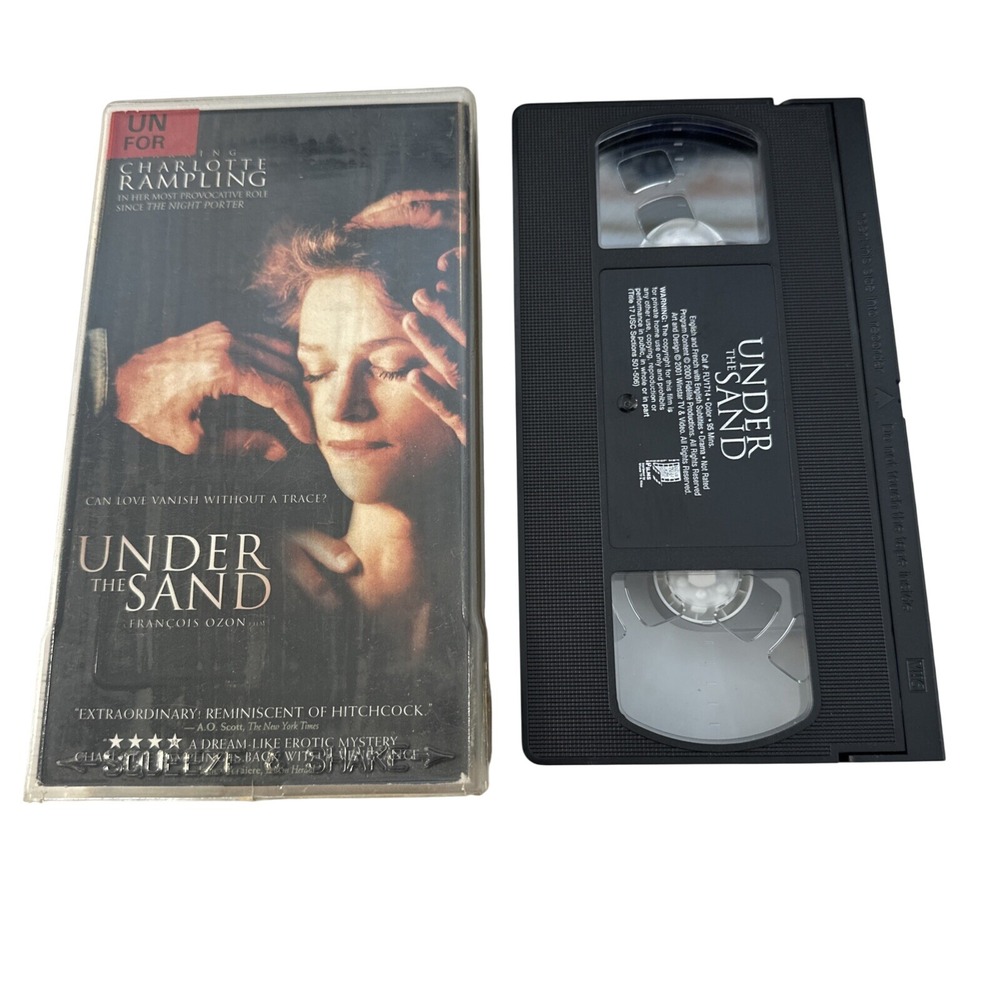 Under the Sand VHS Francois Ozon Charlotte Rampling French Subtitled Drama 2001
